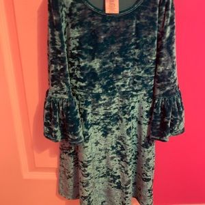 Little girls velvet dress